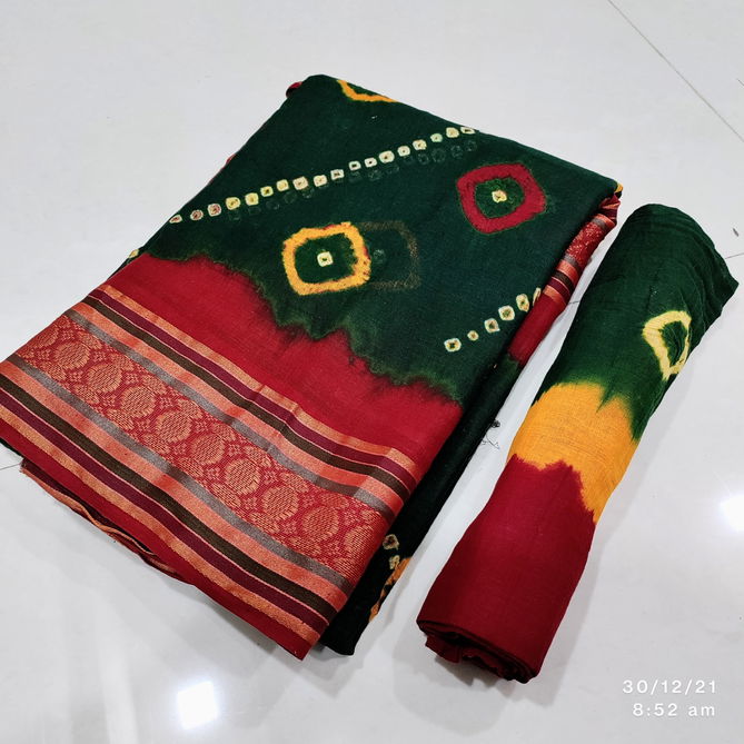 KGM Bandhani Printed Designer Non Catalog Sarees